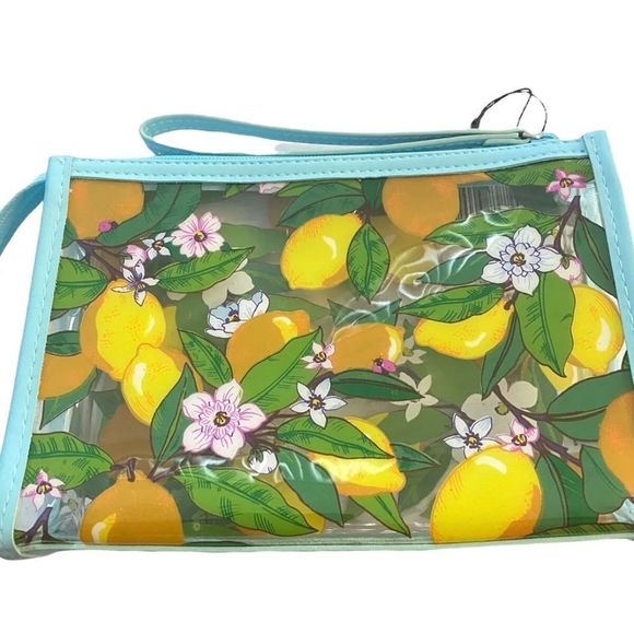 Vera Bradley Handbags - Vera Bradley Lemon Grove Clear Beach Wristlet.  NWT